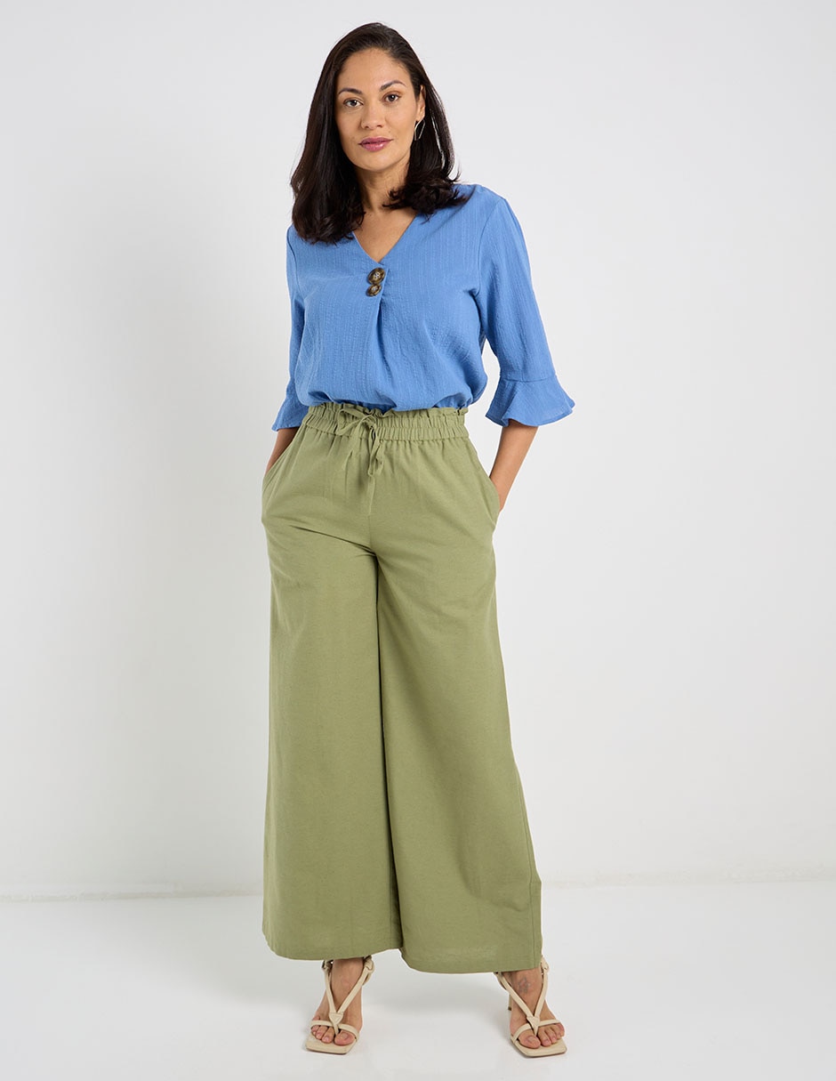 Pantalón relaxed amplio para mujer 2