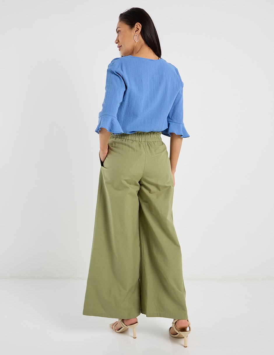 Pantalón relaxed amplio para mujer 5