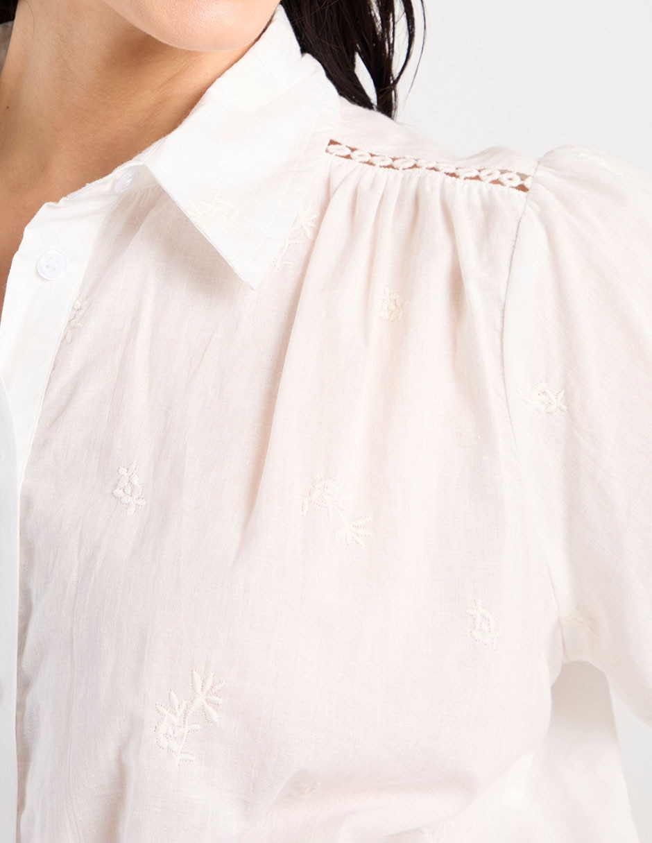 Blusa manga corta para mujer 4