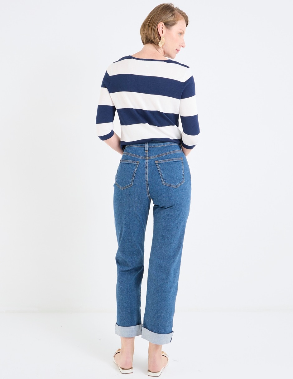 Jeans straight para mujer 2