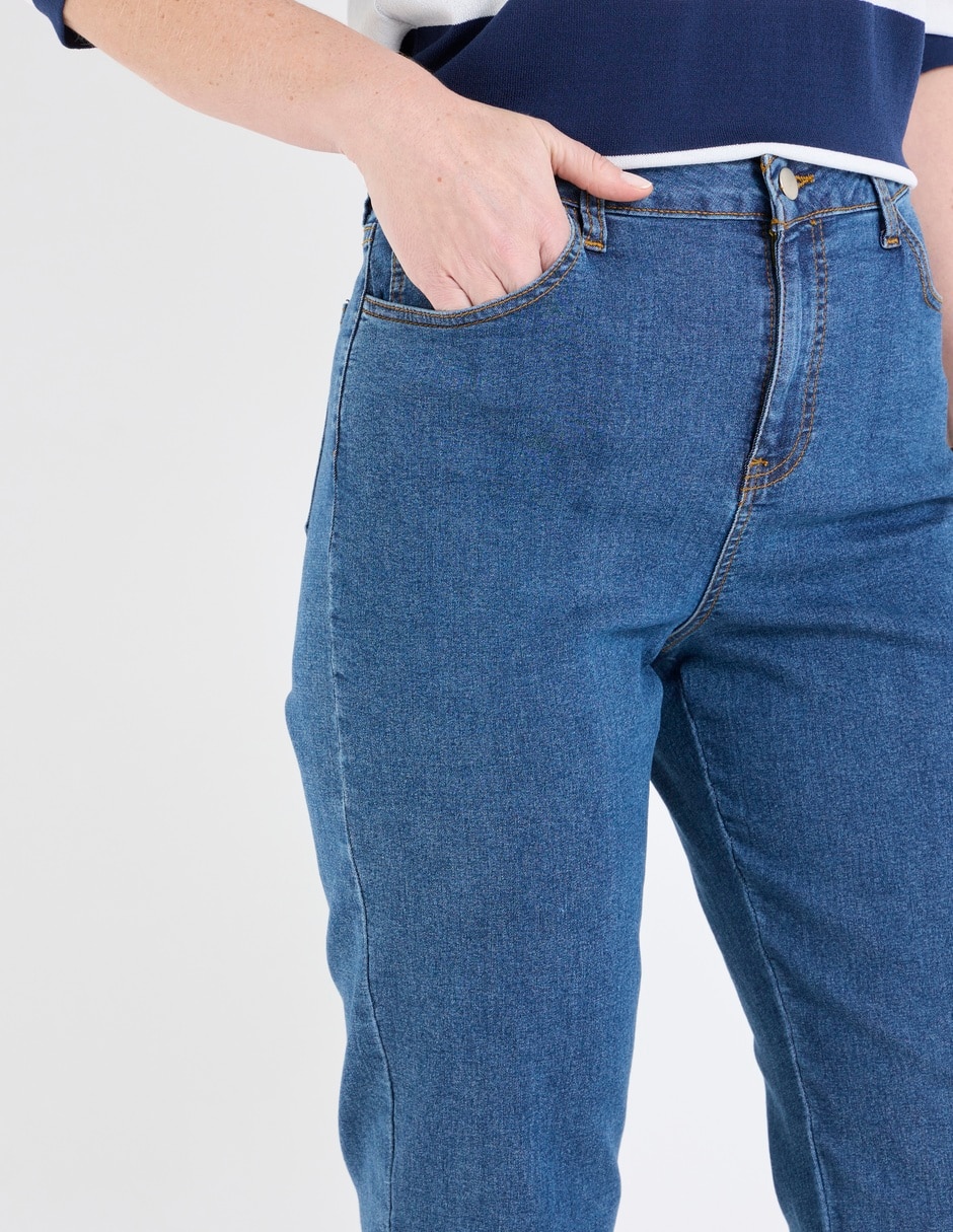 Jeans straight para mujer 4