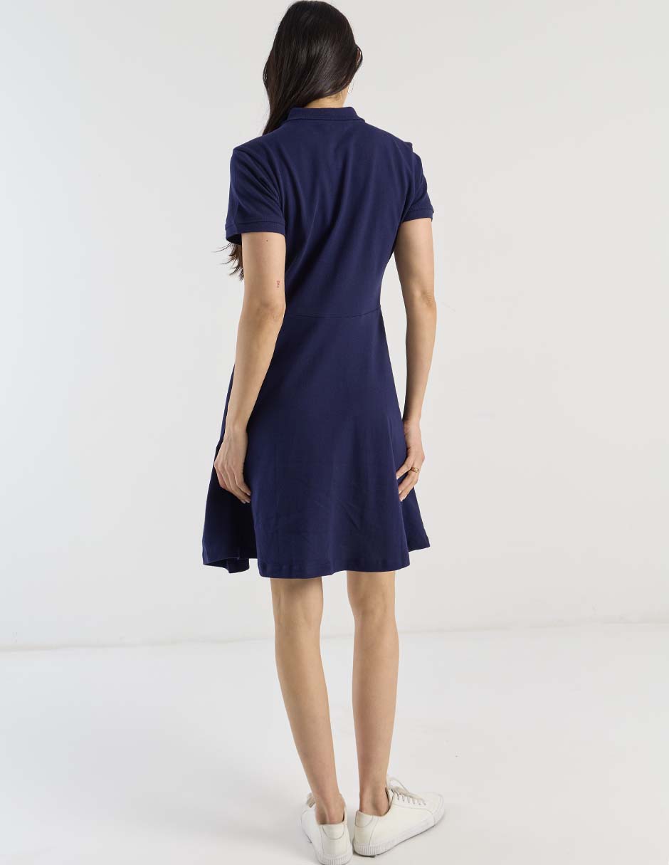 VESTIDO L RODILLA WEEK, M, AZUL MARINO