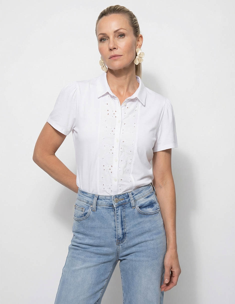 Blusa manga corta para mujer 1