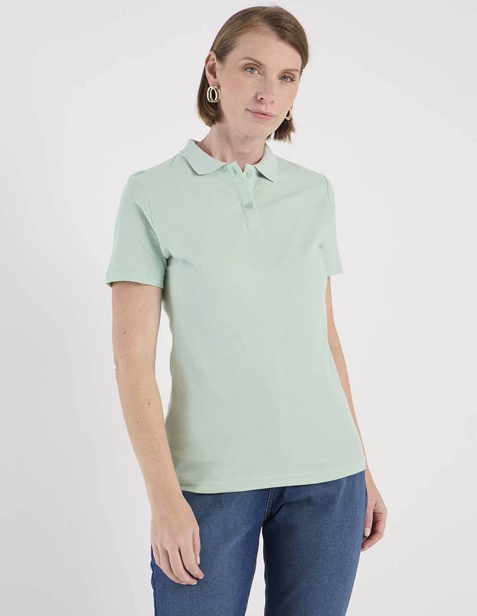 Blusa Manga Corta Cuello Polo para mujer Blusa Manga Corta Cuello Polo para mujer