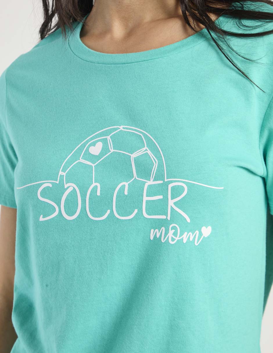 Playera manga corta cuello redondo para mujer 5