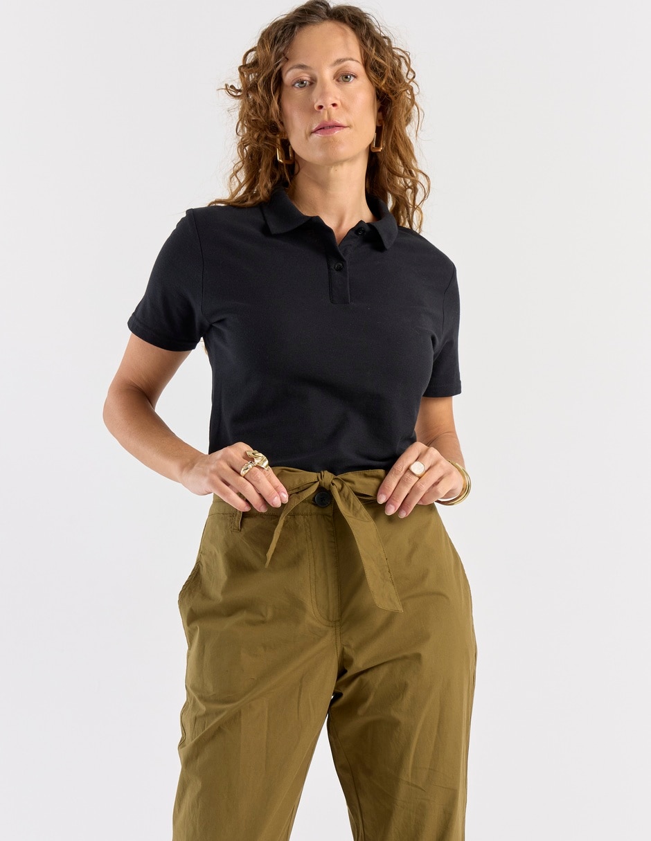 Playera manga corta Weekend cuello polo para mujer 2
