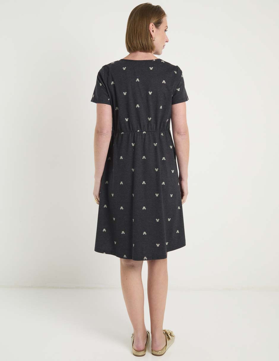 Vestido arriba de la rodilla casual Mickey Mouse para mujer 6