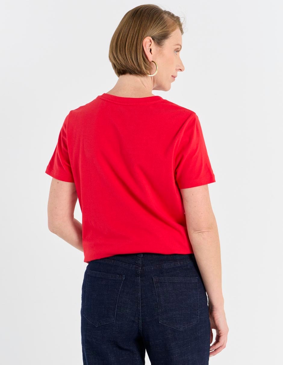 PLAYERA WKMV26137-01, G, CARMÍN CLARO