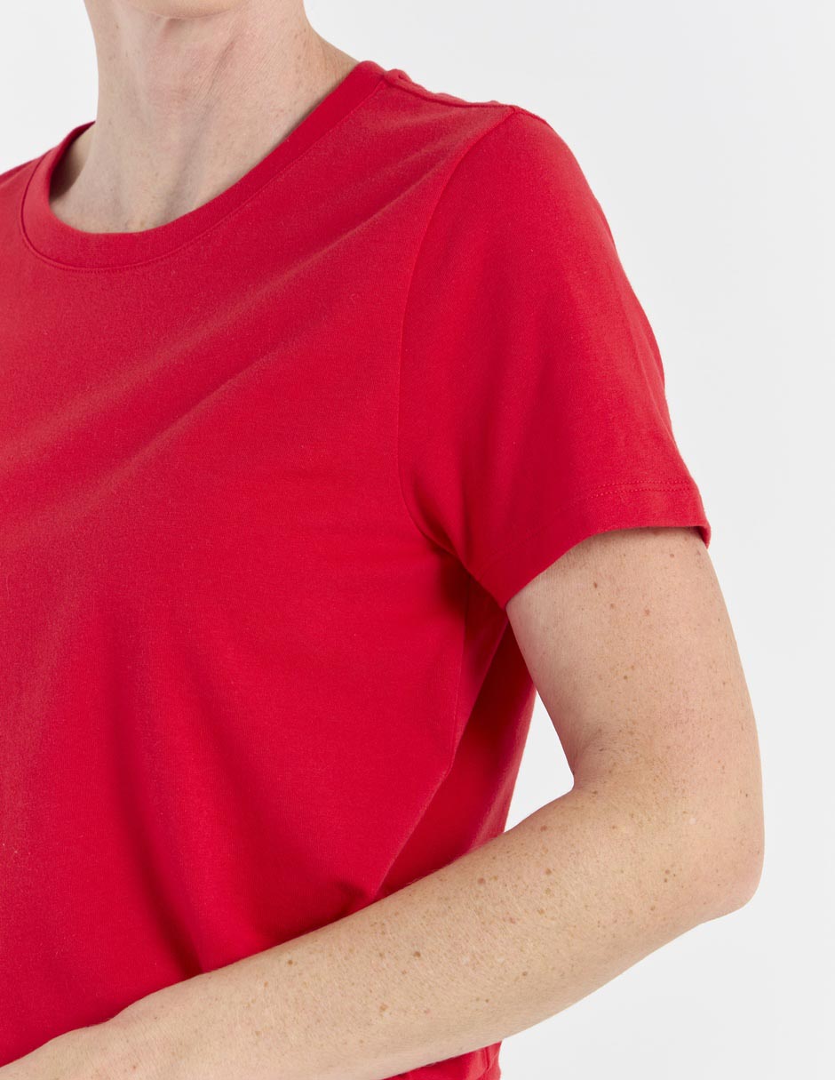PLAYERA WKMV26137-01, G, CARMÍN CLARO