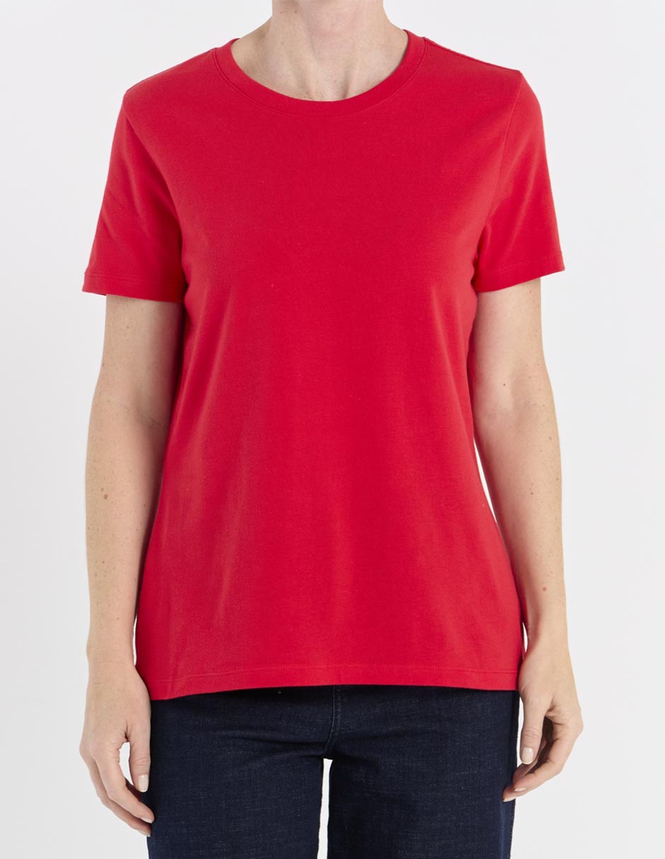 PLAYERA WKMV26137-01, G, CARMÍN CLARO