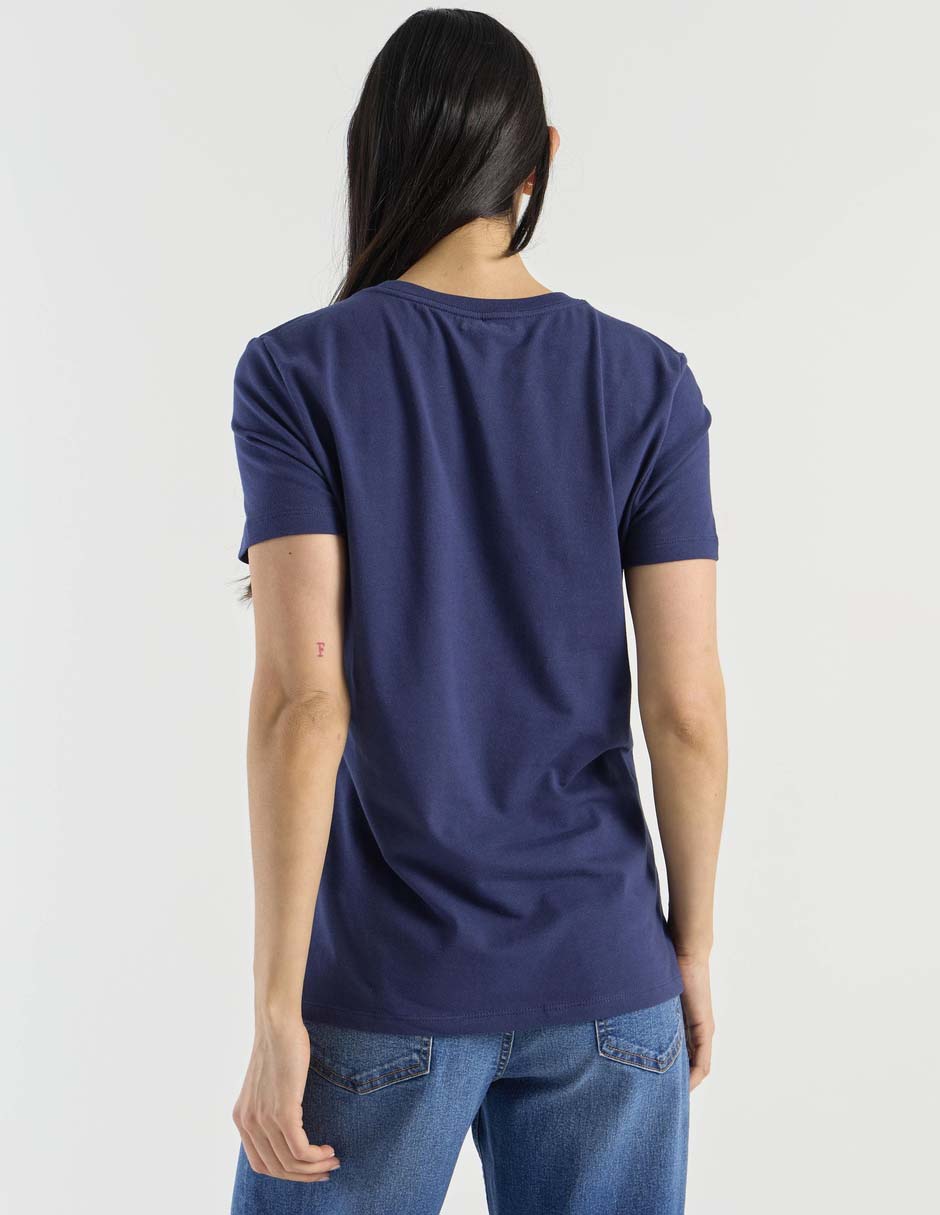 Playera manga corta cuello redondo para mujer 6