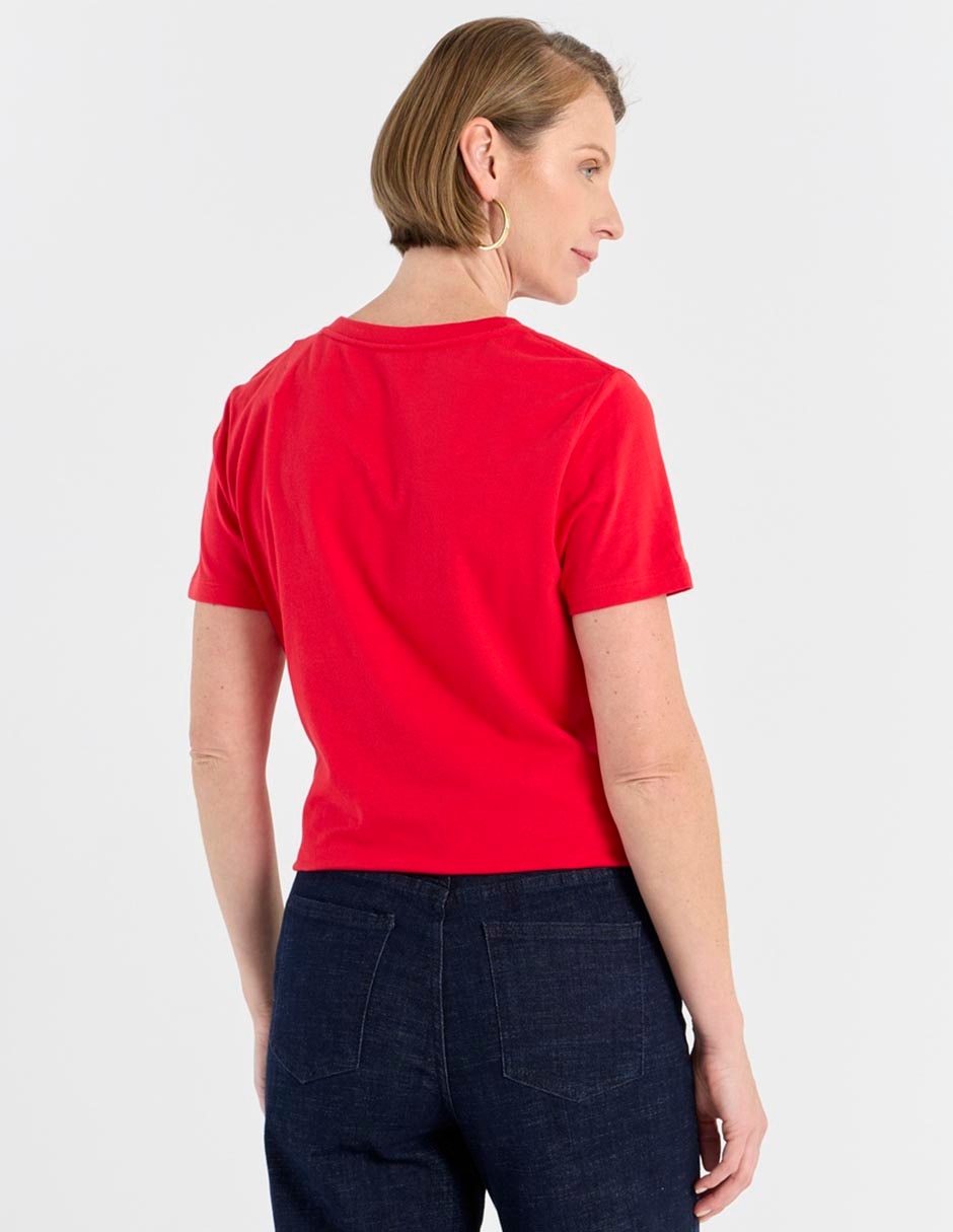PLAYERA WKMV26305-01, G, CARMÍN CLARO