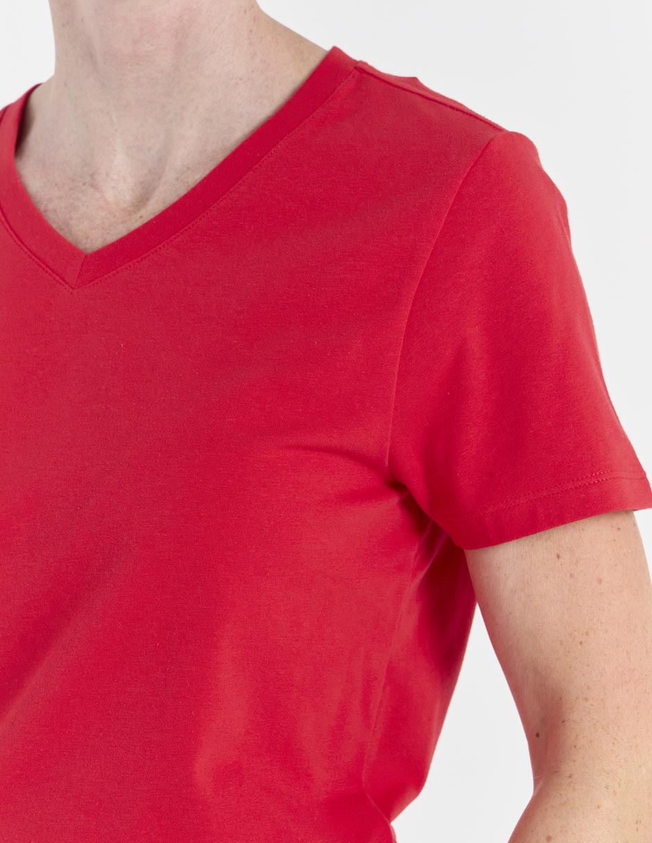 PLAYERA WKMV26305-01, G, CARMÍN CLARO