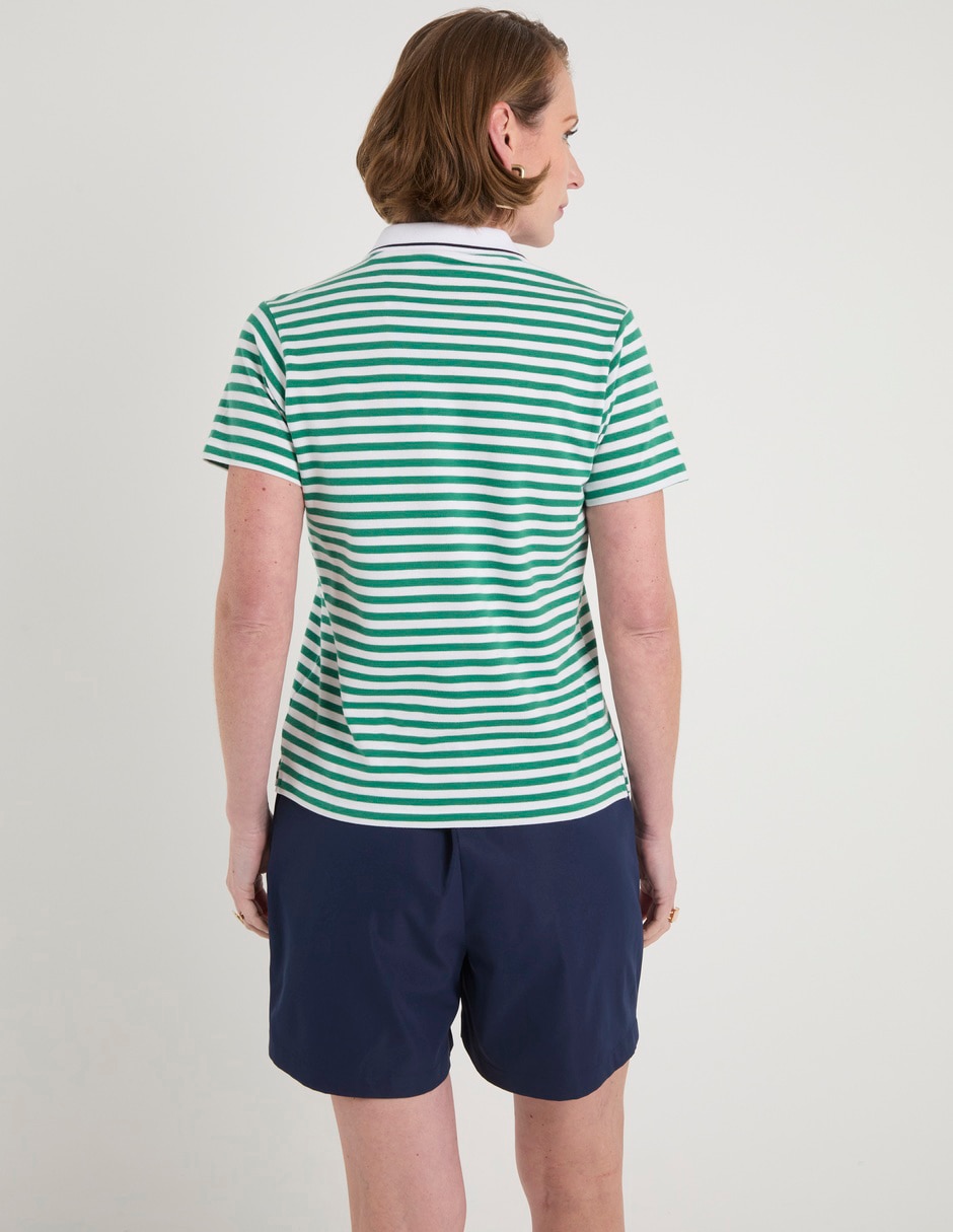 Playera manga corta cuello polo para mujer 6