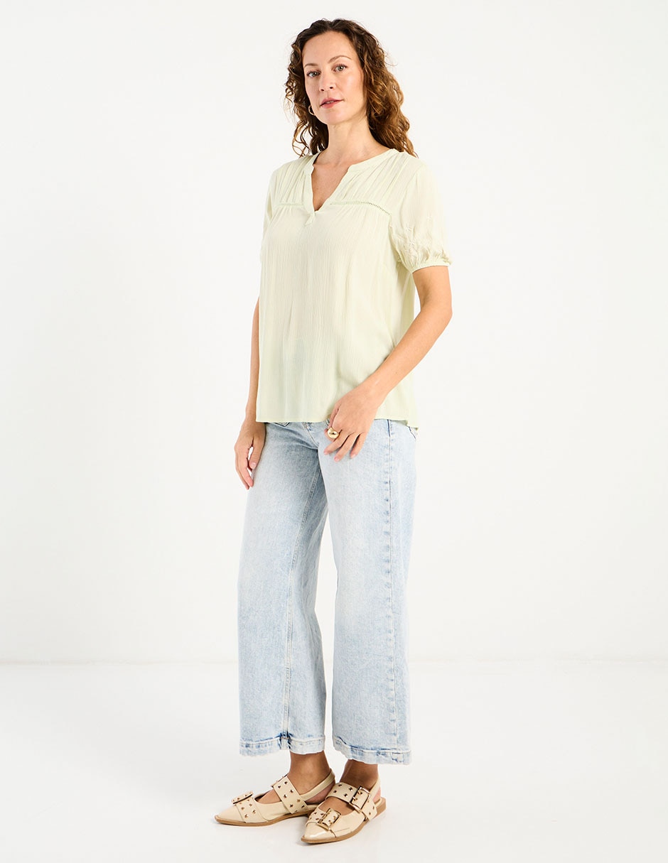 Blusa Weekend manga corta para mujer