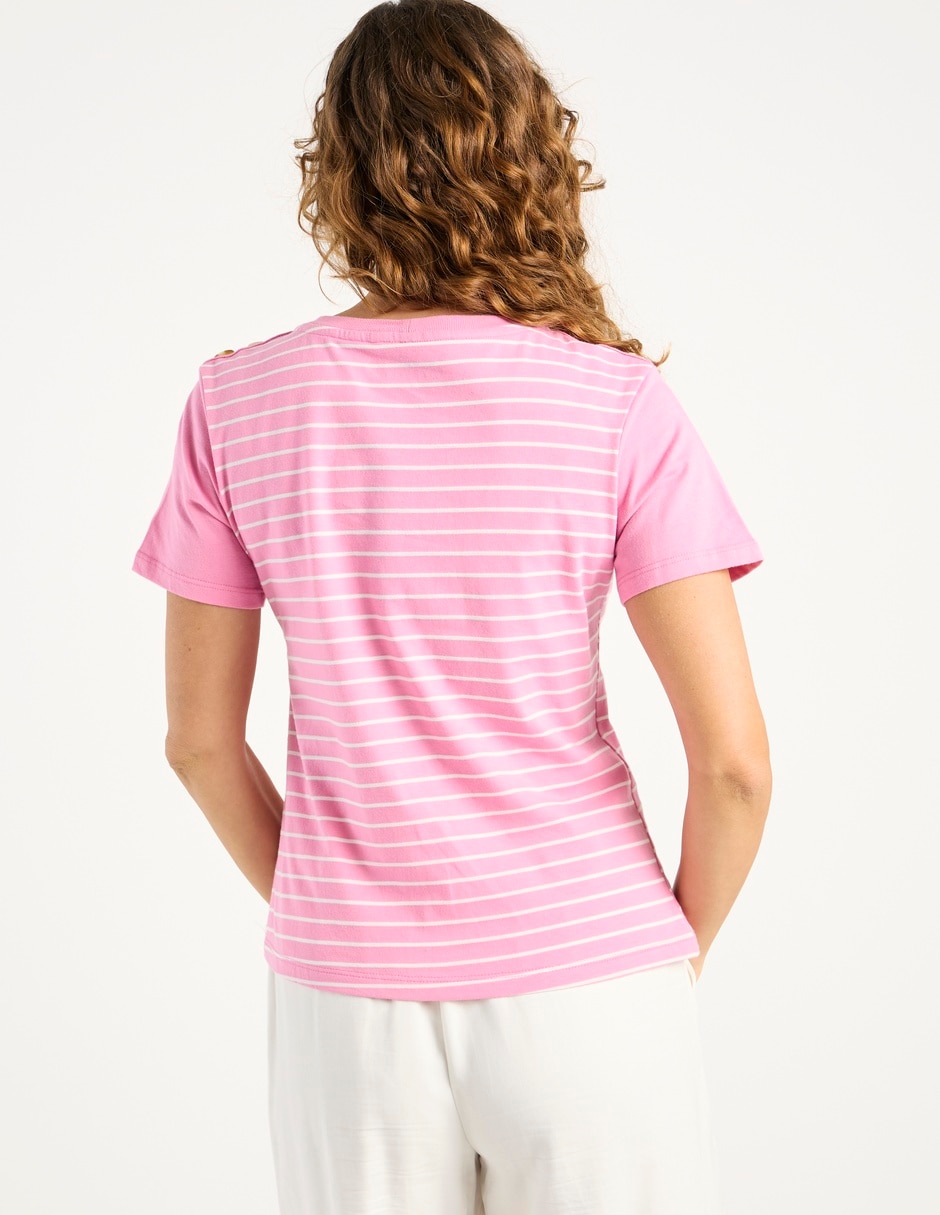Playera manga corta Weekend cuello redondo para mujer