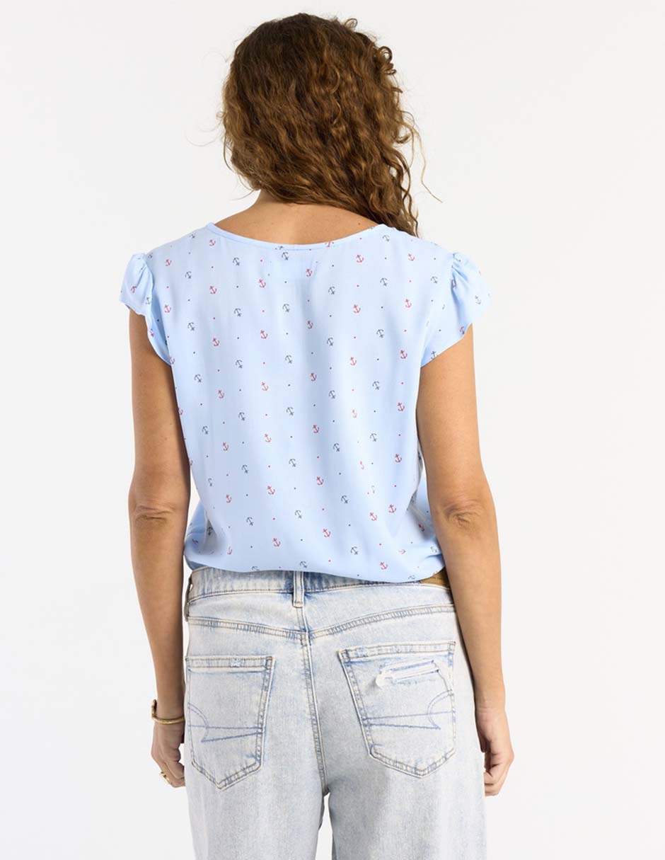 Blusa Weekend manga corta para mujer