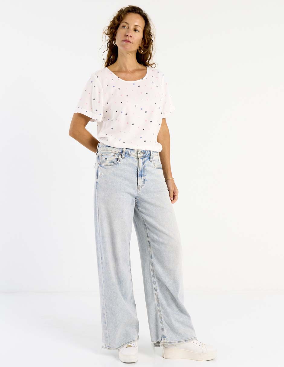Blusa manga corta para mujer 3