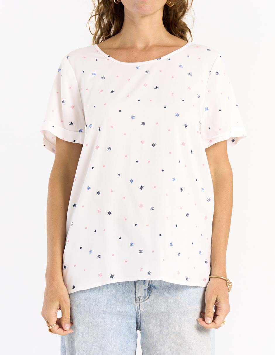 Blusa manga corta para mujer 4