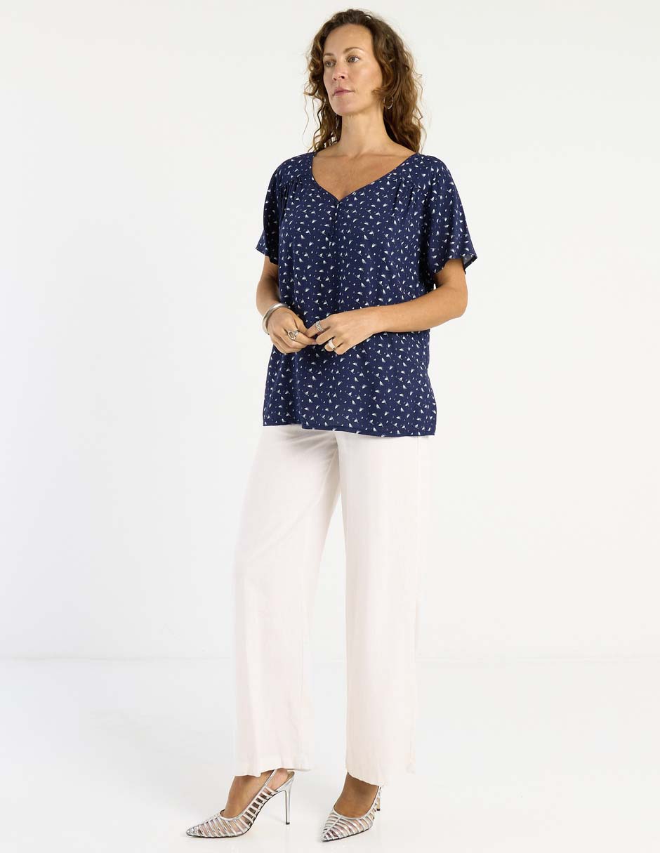 Blusa manga corta para mujer 3