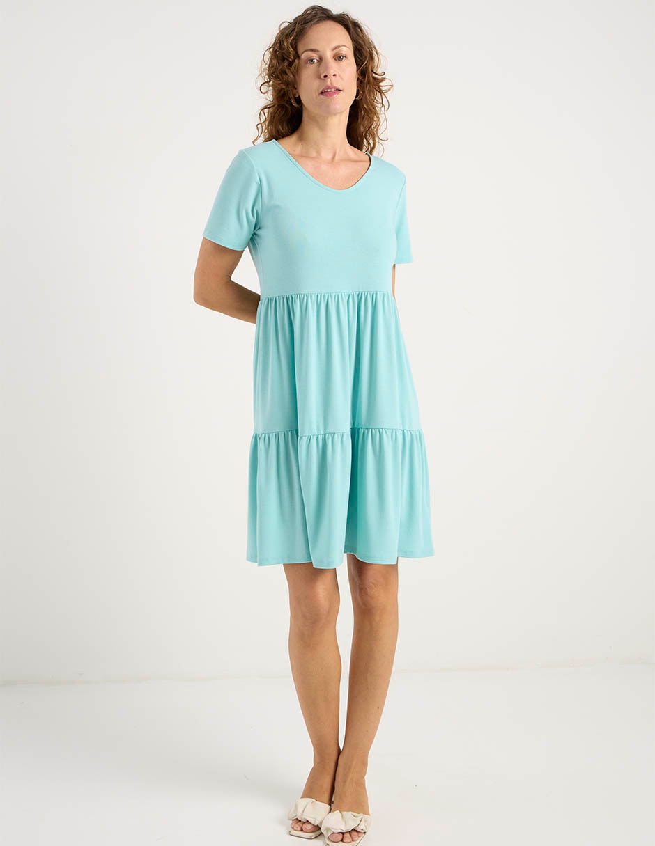 Vestido a la rodilla casual para mujer 2