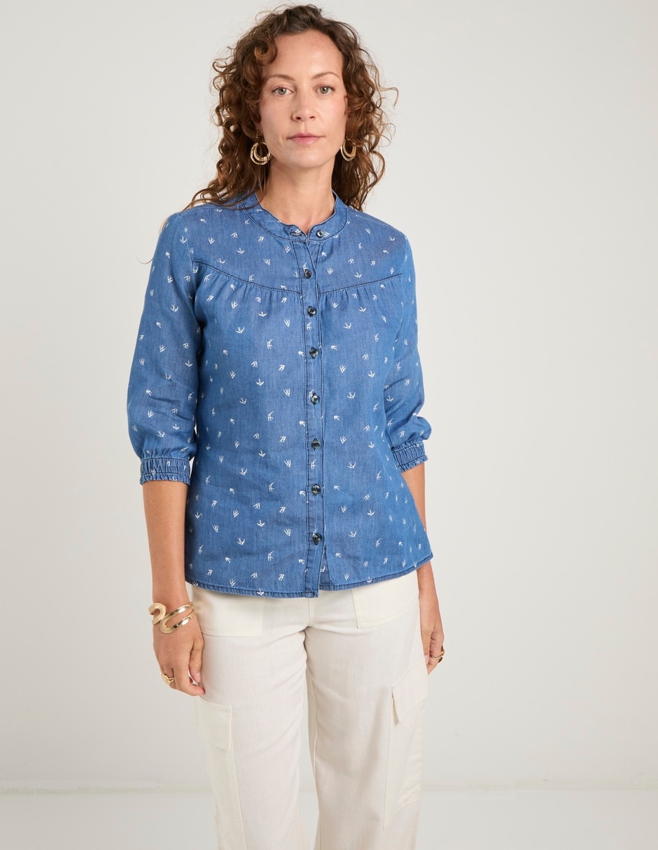 Blusa manga 3/4 para mujer