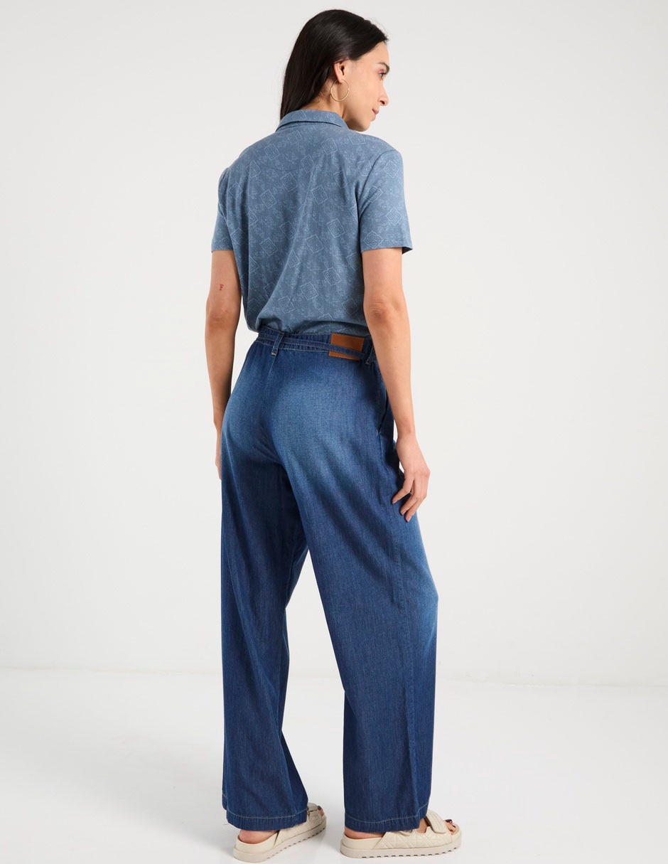 Jeans relaxed wide leg para mujer 2