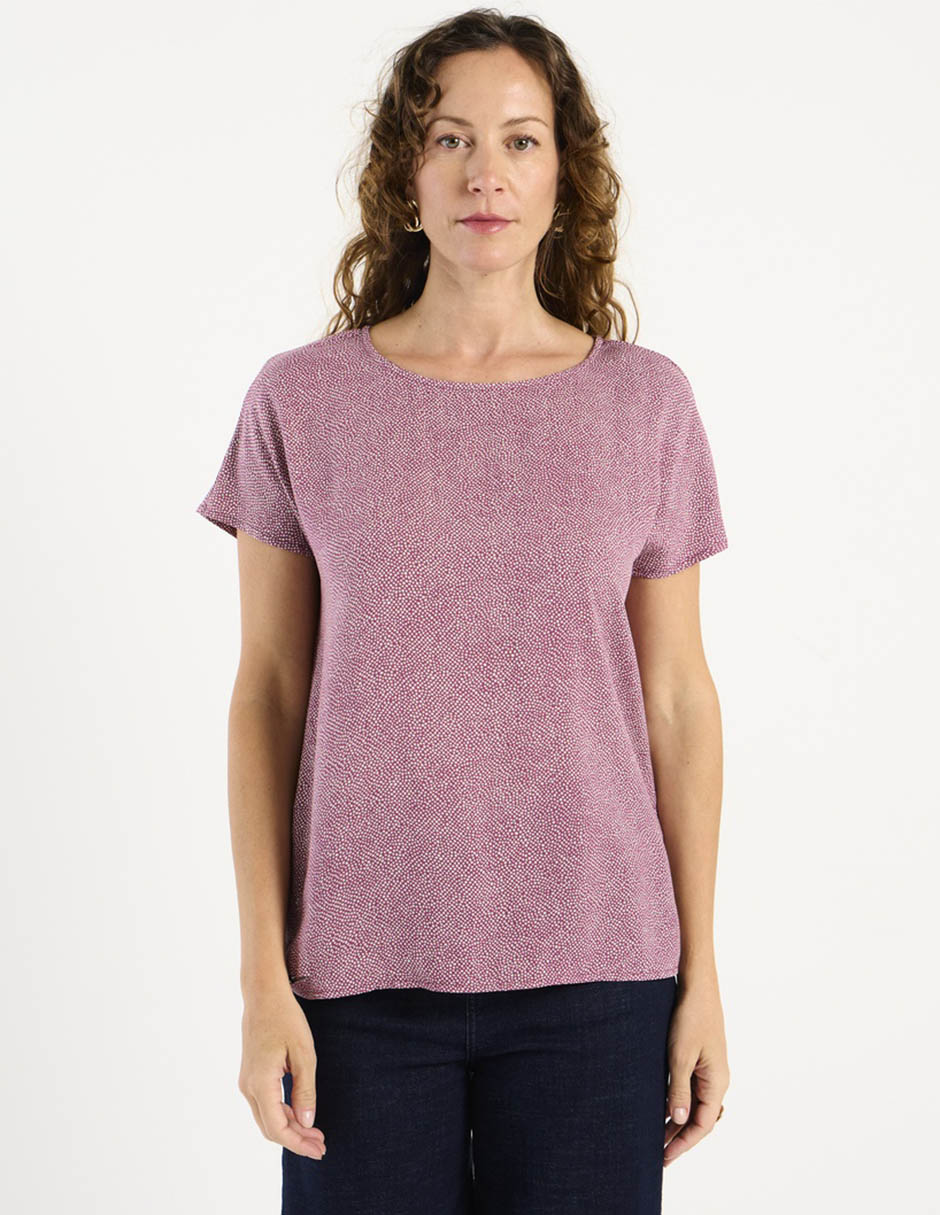 Blusa manga corta para mujer