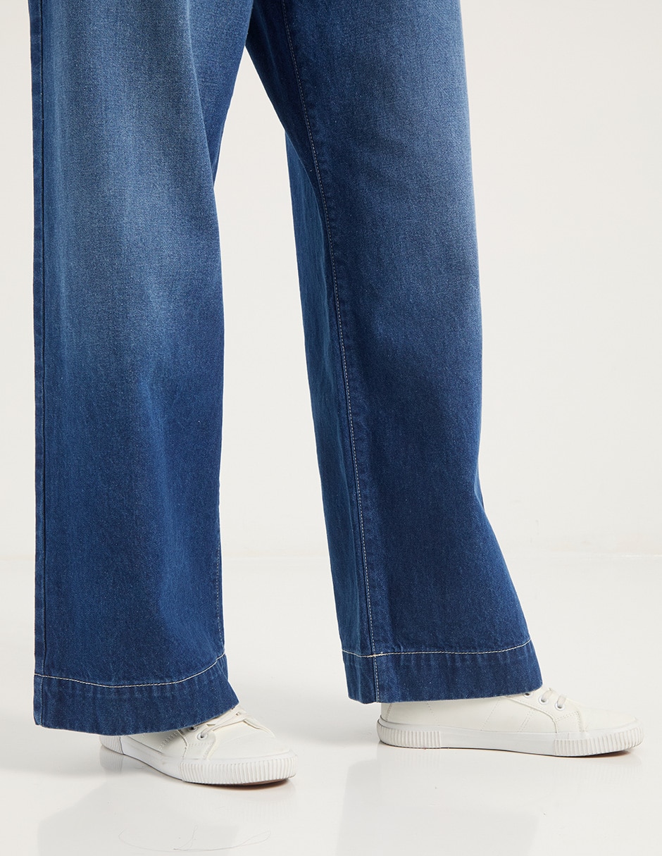 Jeans relaxed straight para mujer 5