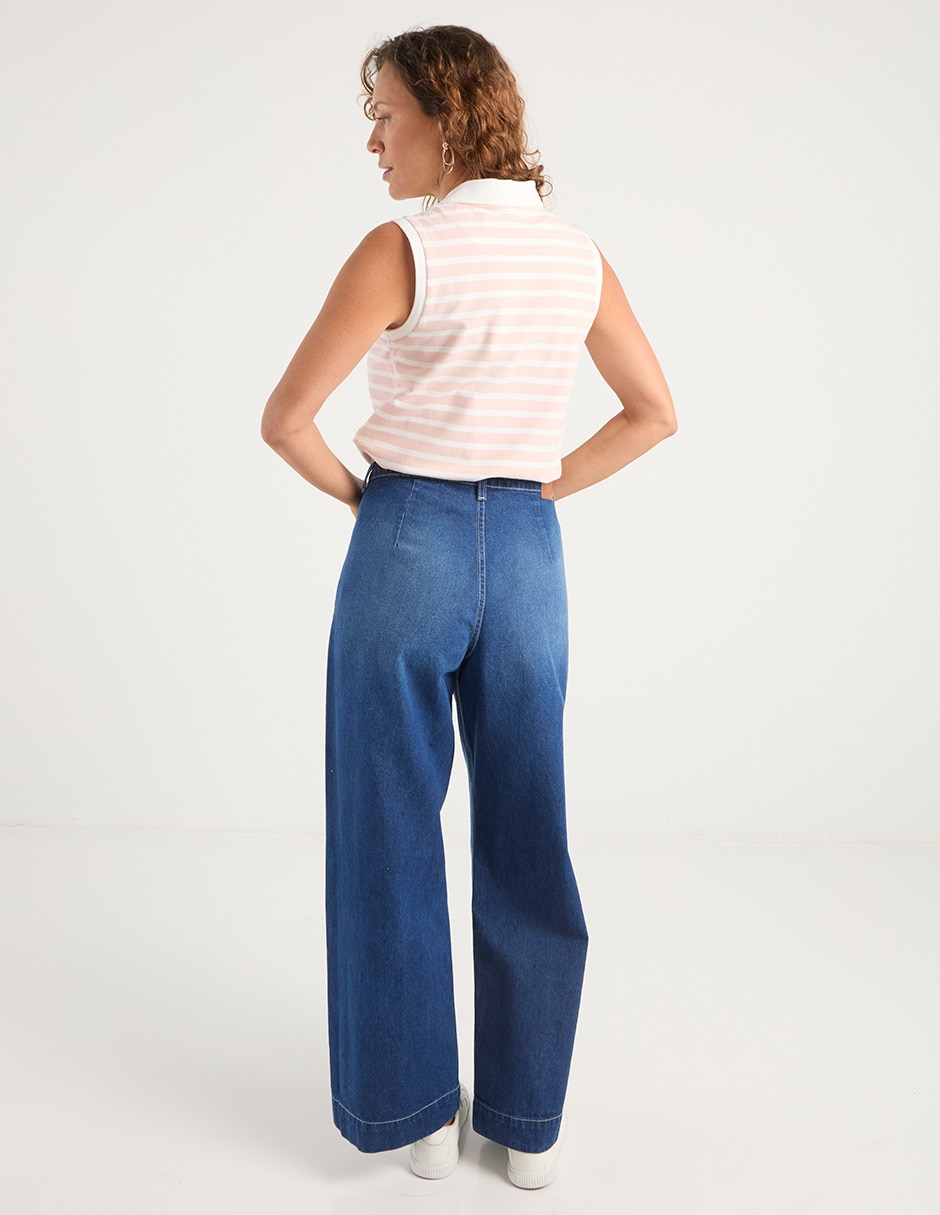 Jeans relaxed straight para mujer 6