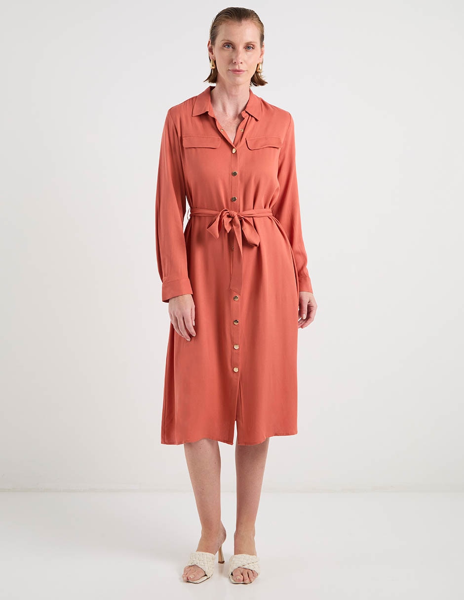 Vestido midi casual para mujer