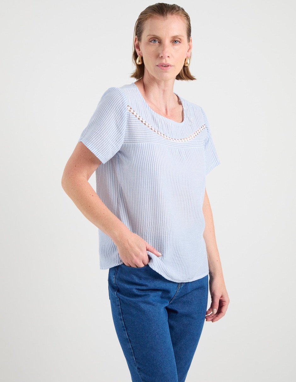 Blusa manga corta para mujer 2