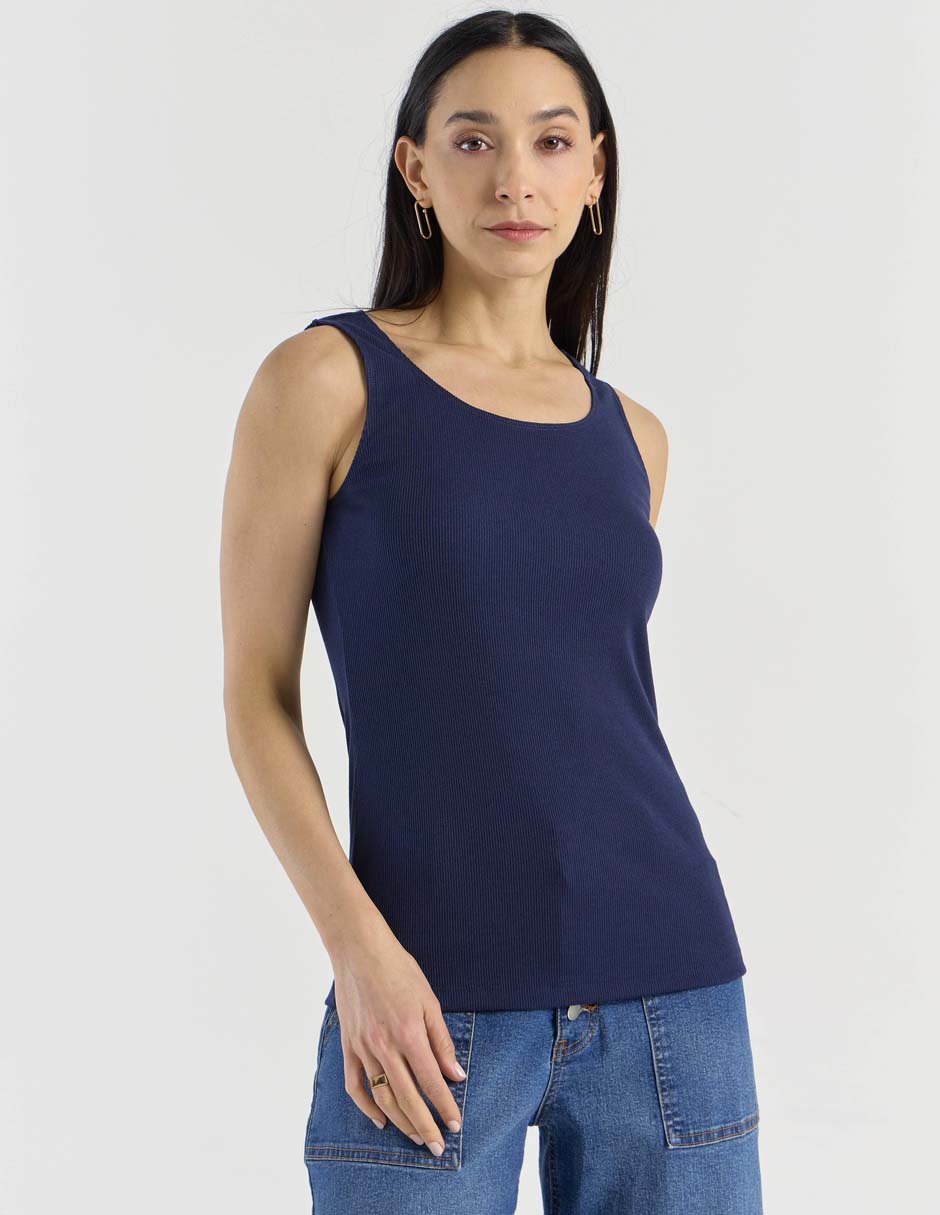 Playera tank cuello redondo para mujer Playera tank cuello redondo para mujer