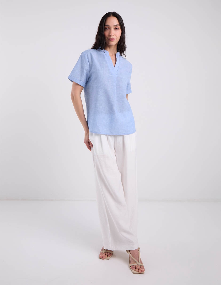 Blusa manga corta para mujer 3