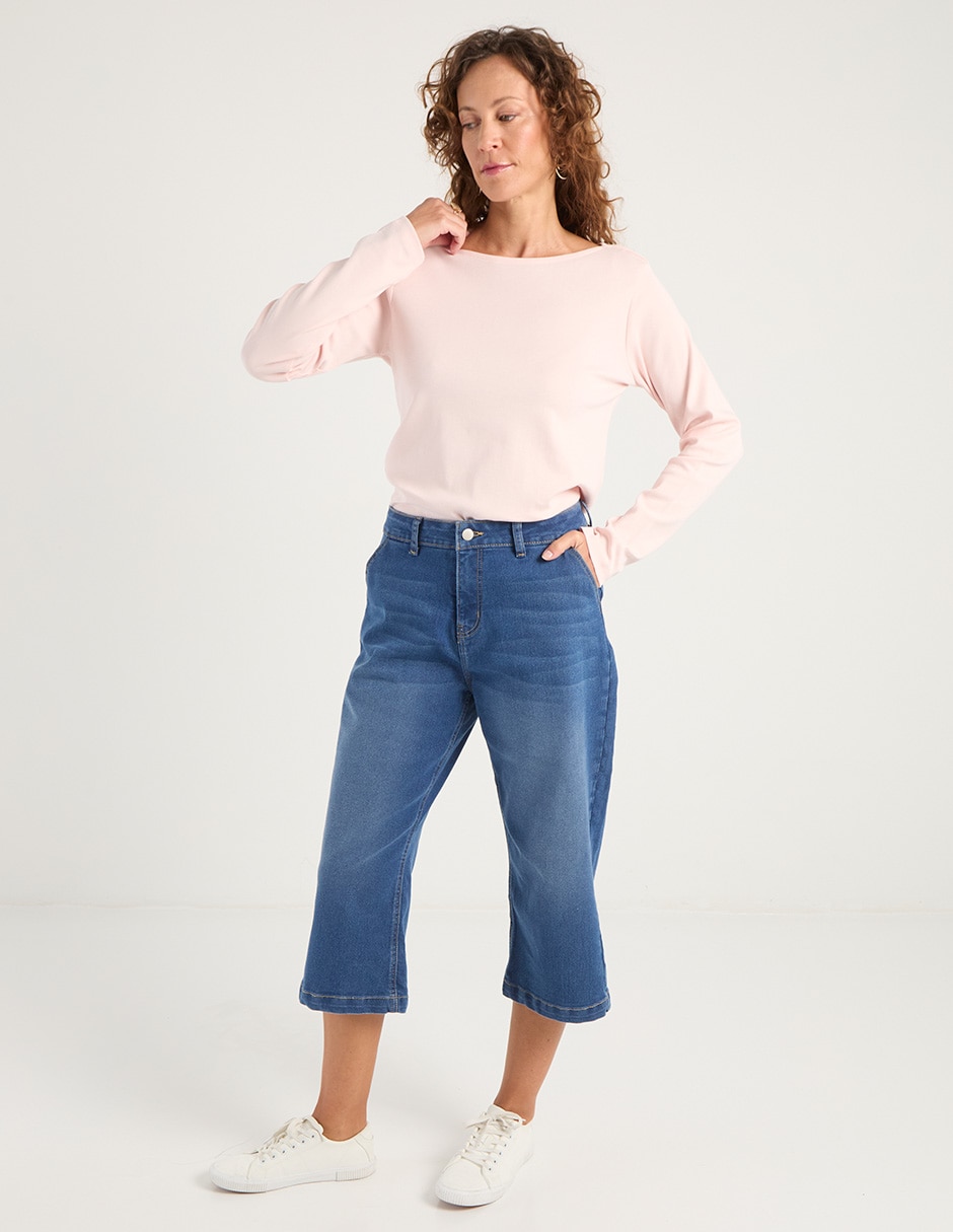 Jeans wide leg para mujer 2