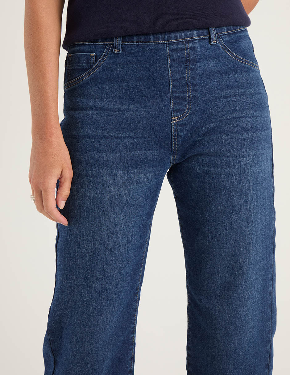 Jeans capri straight para mujer 4