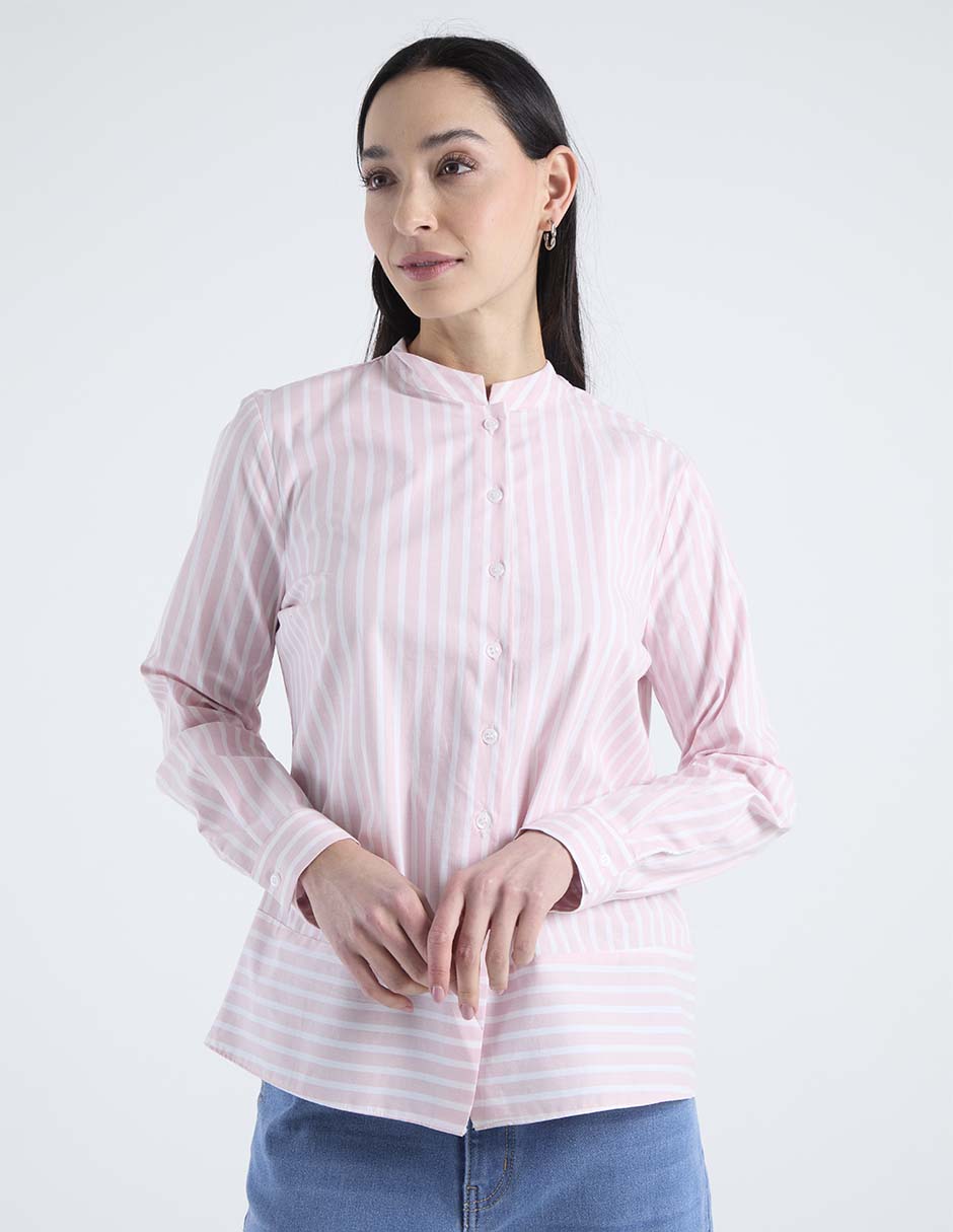 Blusa camisera manga larga para mujer 2